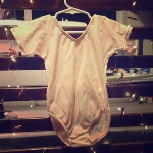 Light pink one piece ballet leotard